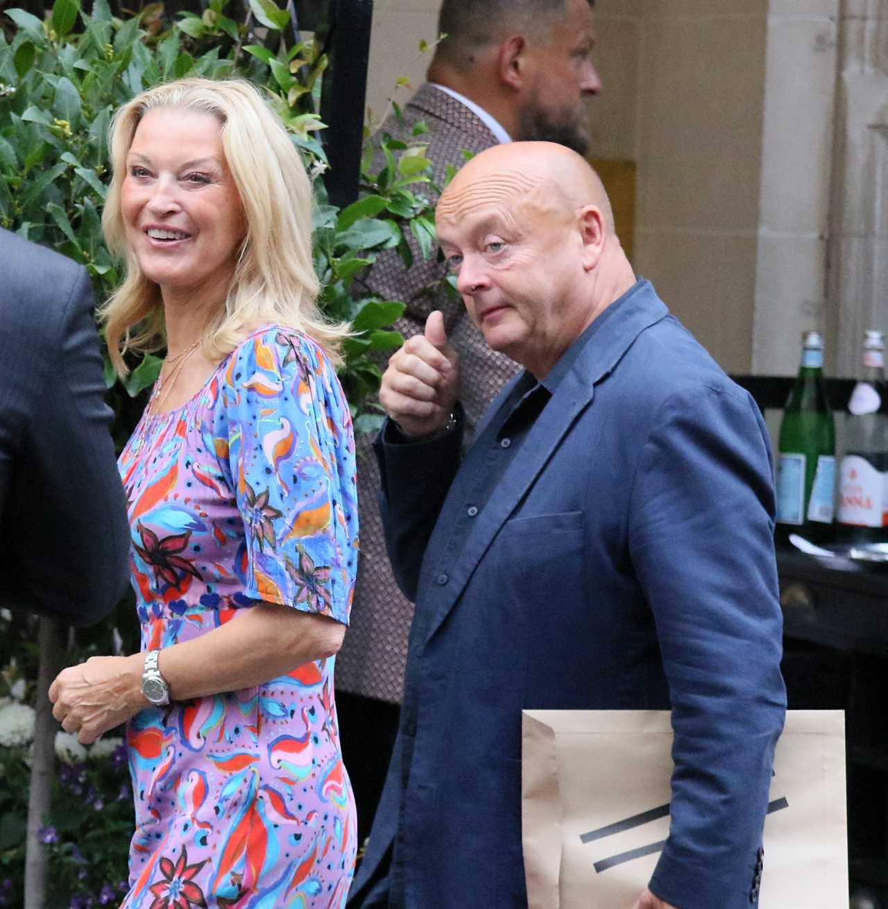 EastEnders legend Gillian Taylforth looks worlds away from Albert Square as she enjoys dinner date with mystery man