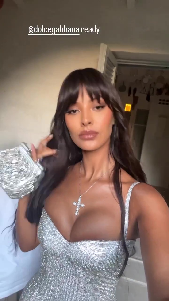 Maya Jama goes braless in daring skintight dress as she shows off new hairdo