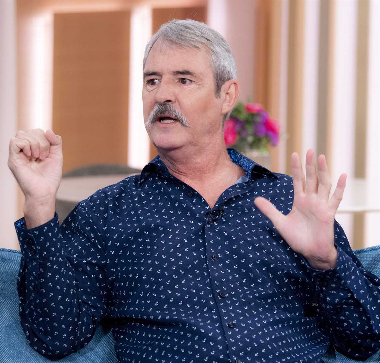 Huge BBC sitcom star unrecognisable with grey moustache after turning 61 and opening a pub