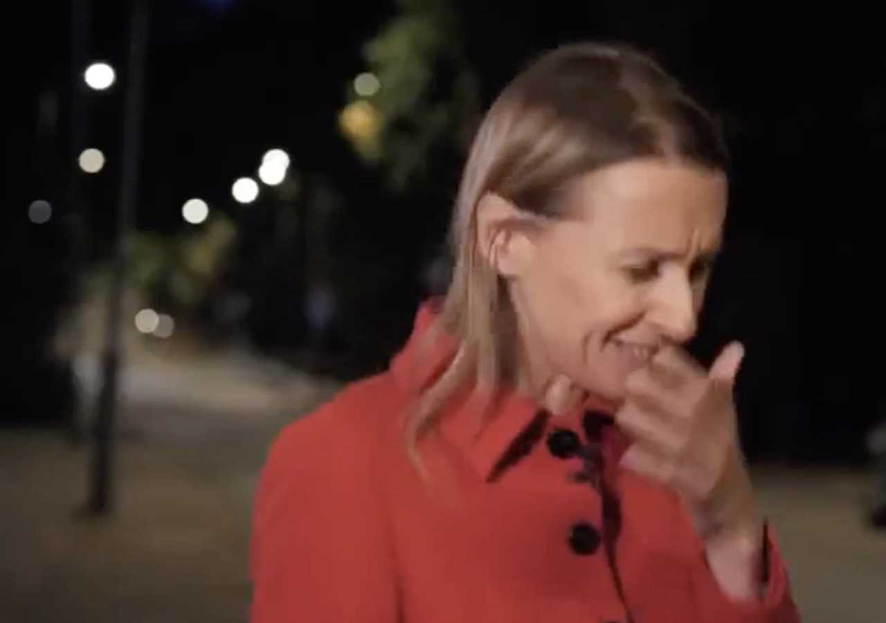 Watch the hilarious moment a Sky News reporter swallows a FLY live on air