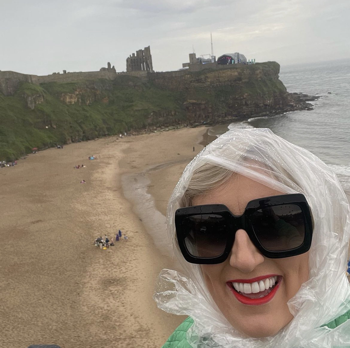 Steph McGovern looks worlds away from glam Packed Lunch appearance in drenched beach selfie