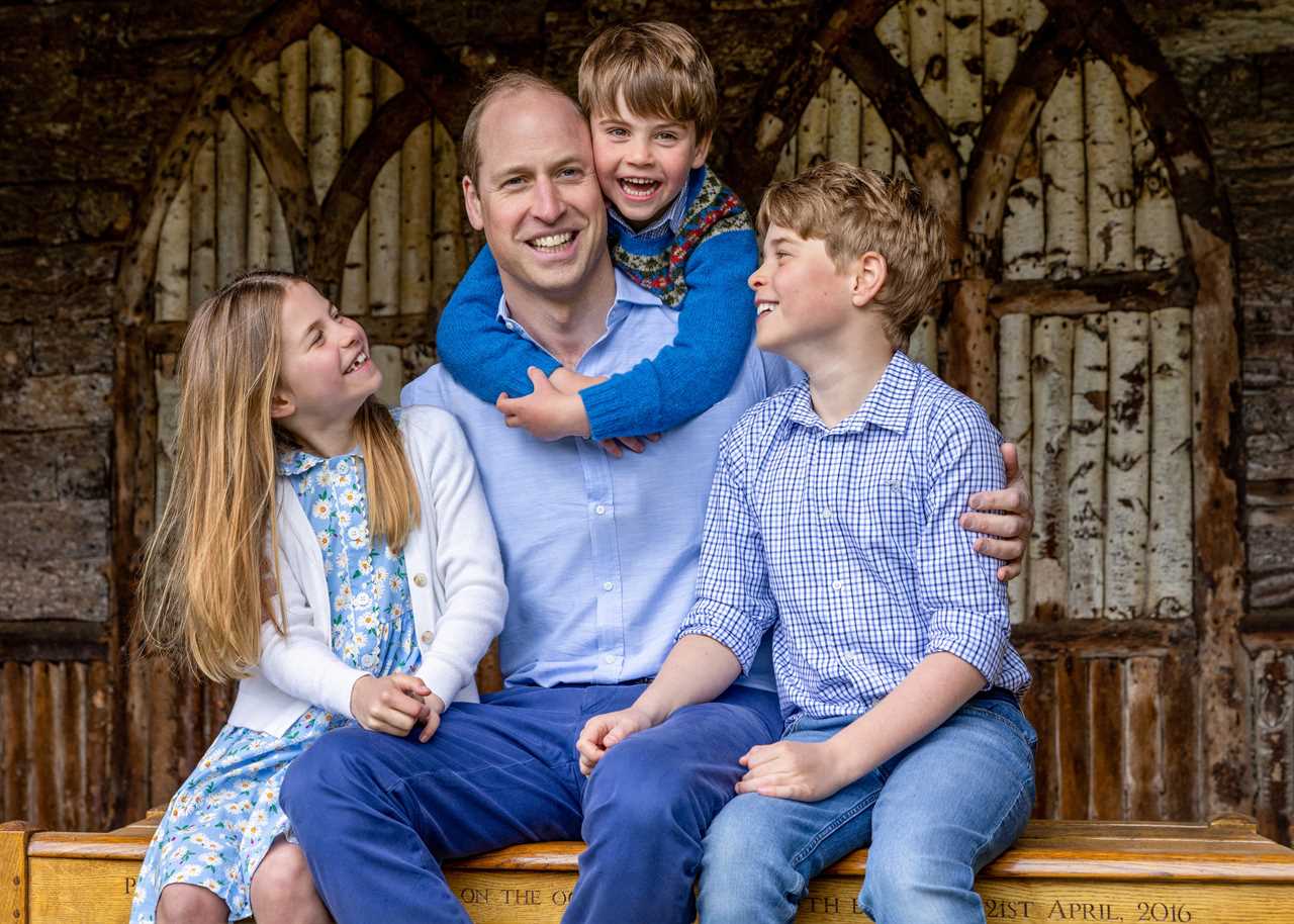 Undated handout photo issued by Kensington Palace taken on the Windsor Estate, Britain, earlier this year of the Prince of Wales (centre) with his children Princess Charlotte, Prince Louis and Prince George (right) obtained by Reuters on June 17, 2023. Millie Pilkington/Kensington Palace/Handout via REUTERS THIS IMAGE HAS BEEN SUPPLIED BY A THIRD PARTY. MANDATORY CREDIT. NO RESALES. NO ARCHIVES. COPYRIGHT IN THE PHOTOGRAPH IS VESTED IN THE PRINCE AND PRINCESS OF WALES. THE PHOTOGRAPH SHALL NOT BE USED AFTER 31ST DECEMBER 2023, WITHOUT PRIOR PERMISSION FROM KENSINGTON PALACE. NOTE TO EDITORS: THIS HANDOUT PHOTO MAY ONLY BE USED FOR EDITORIAL REPORTING PURPOSES FOR THE CONTEMPORANEOUS ILLUSTRATION OF EVENTS, THINGS OR THE PEOPLE IN THE IMAGE OR FACTS MENTIONED IN THE CAPTION. REUSE OF THE PICTURE MAY REQUIRE FURTHER PERMISSION FROM THE COPYRIGHT HOLDER.