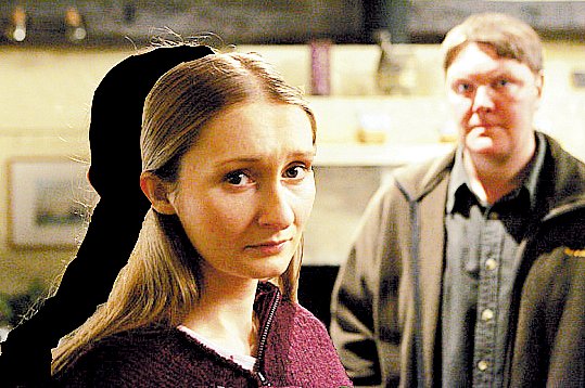 From ITV EMMERDALE Ep 4030 Thursday 21st April 2005 at 7.00pm on ITV1 Network. Pictured: When Emily (Kate McGregor) tells Paddy (Dominic Brunt) that she knows what's been going on he gets the wrong end of the stick and blurts out a confession. EMBARGO DATES: NEWSPAPERS NEWSPAPERS 16.04.05/MAGS 12.04.05 For further Picture enquiries please contact: Matt Dutton: 0113 222 7151 ATTENTION: This photograph is (C) ITV Plc and can only be reproduced for editorial purposes directly in connection with the programme or event mentioned above, or ITV. This photograph must not be syndicated to any other publication or website, or permanently archived, without the express written permission of ITV Plc Picture Desk. Full terms and conditions of use available at www.itvpictures.com.