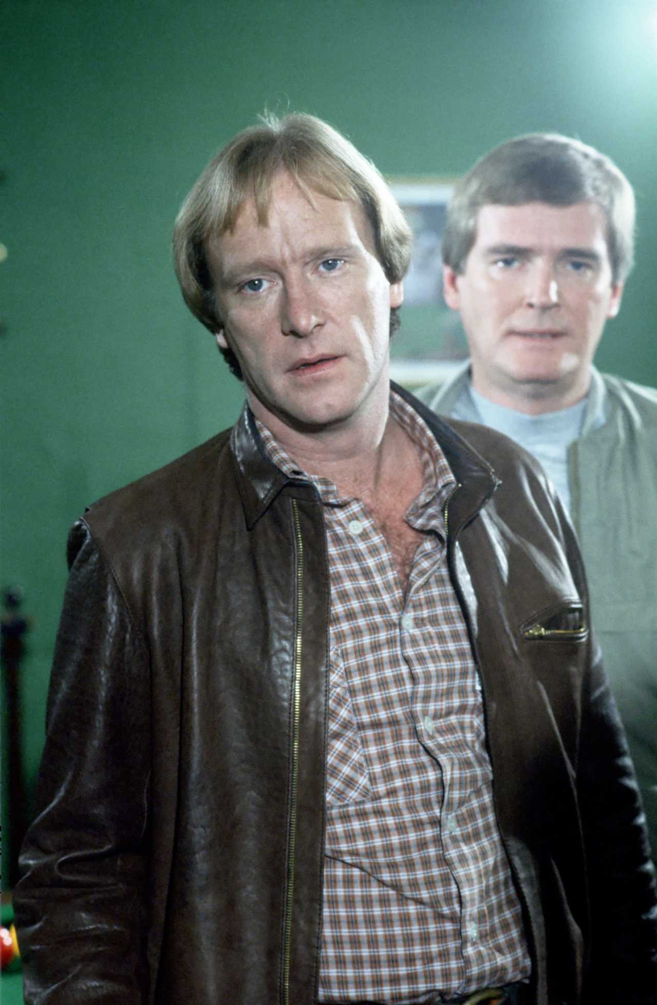 Editorial use only. No book publishing Mandatory Credit: Photo by Fremantle Media/Shutterstock (846221ox) ‘Minder’ – ‘High Drains Pilferer’ – Dennis Waterman as Terry McCann THAMES TV ARCHIVE