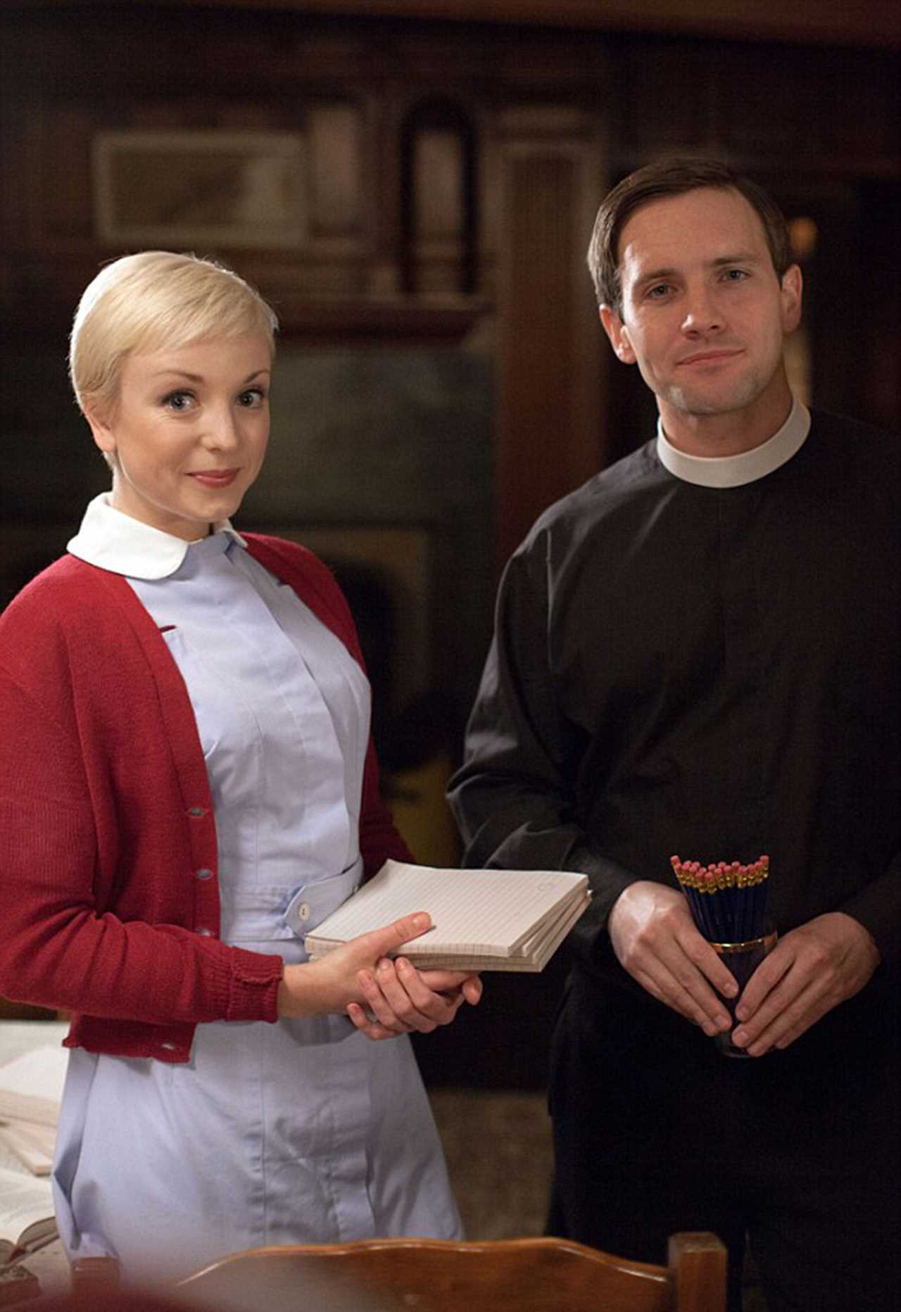 Call The Midwife star comforts Helen George and speaks out on her split from co-star of seven years