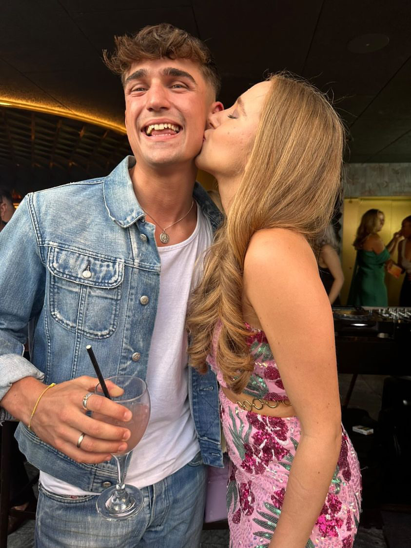 Casa Amor boy sparks dating rumours with I’m A Celeb star’s daughter as they cosy up at celeb party
