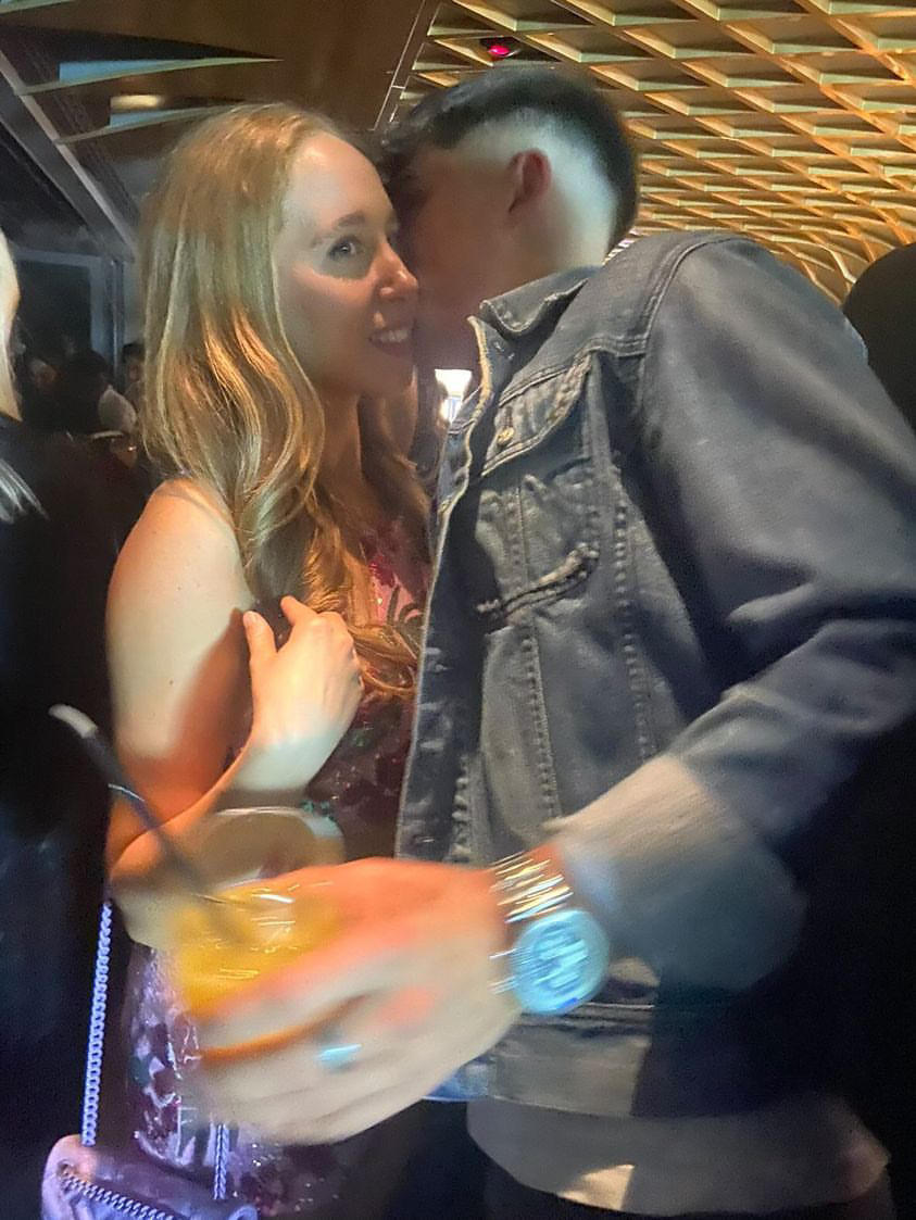 Casa Amor boy sparks dating rumours with I’m A Celeb star’s daughter as they cosy up at celeb party