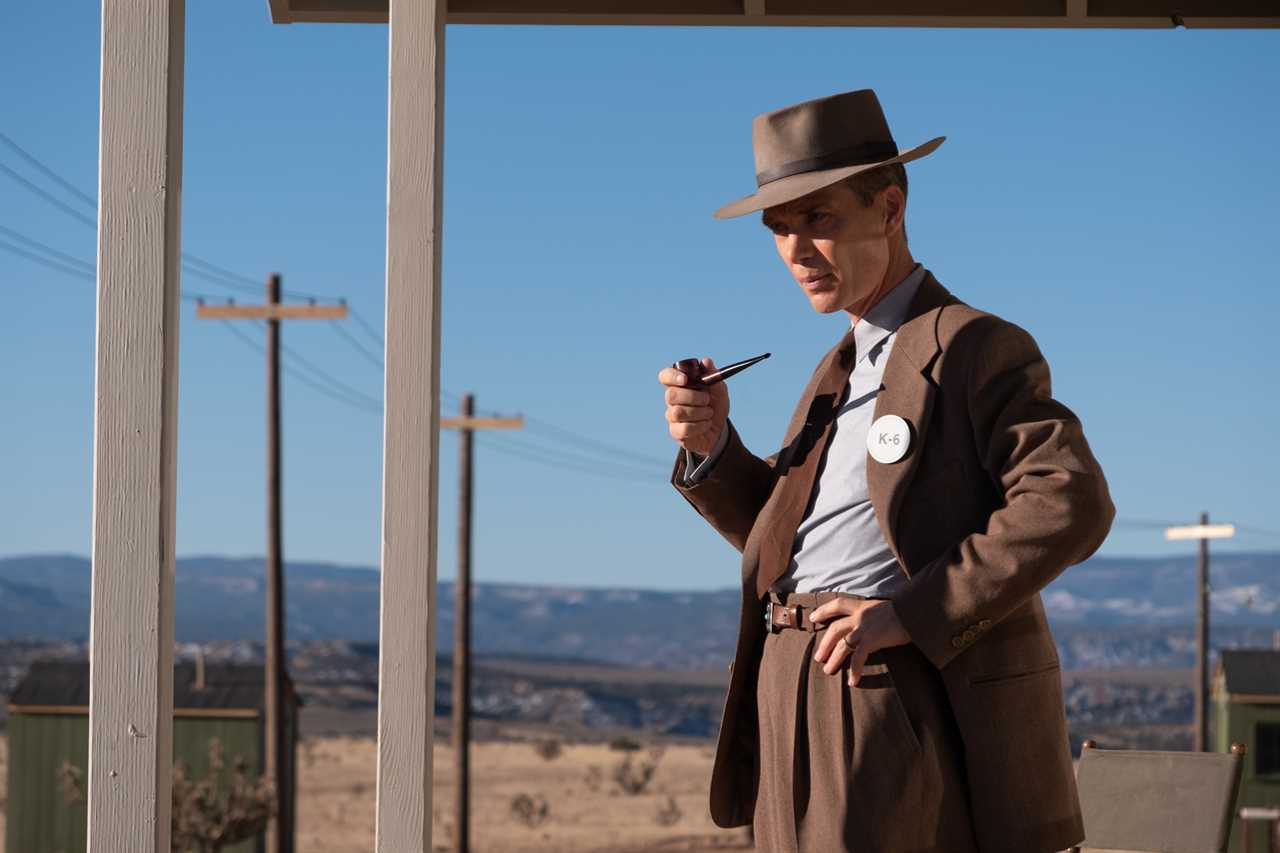 Undated film still handout from Oppenheimer. Pictured: Cillian Murphy as J. Robert Oppenheimer.¿ See PA Feature SHOWBIZ Film Oppenheimer. WARNING: This picture must only be used to accompany PA Feature SHOWBIZ Film Oppenheimer. PA Photo. Picture credit should read: Melinda Sue Gordon/Universal Pictures/¿ Universal Pictures. All Rights Reserved. NOTE TO EDITORS: This picture must only be used to accompany PA Feature SHOWBIZ Film Oppenheimer.