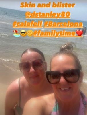 Inside EastEnders star Lorraine Stanley’s family holiday with lookalike sister and new fiancé