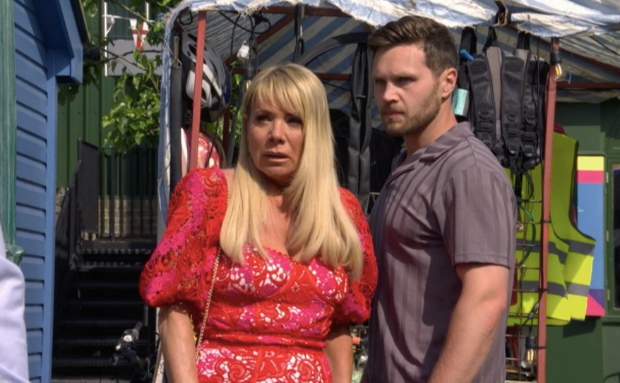 EastEnders fans stunned by Letitia Dean’s dramatic weight loss as Sharon Watts sports figure-hugging red lace dress