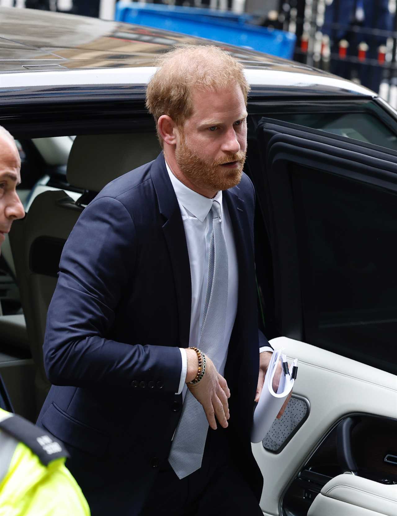 Pic Doug Seeburg - Prince Harry arrives at The High Court for his second day in the witness box in his case against MGN.