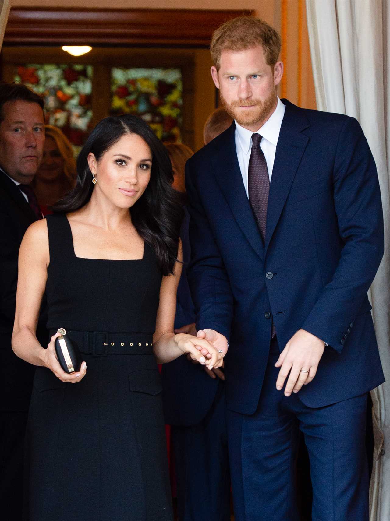 DUBLINE, IRELAND - JULY 10: Prince Harry, Duke of Sussex and Meghan, Duchess of Sussex attend a Summer Party at the British Ambassador's residence at Glencairn House during their visit to Ireland on July 10, 2018 in Dublin, Ireland. (Photo by Pool/Samir Hussein/WireImage)