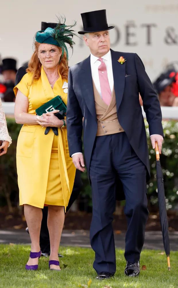 Brave Sarah Ferguson seen for first time since shock breast cancer operation as she is driven by Prince Andrew