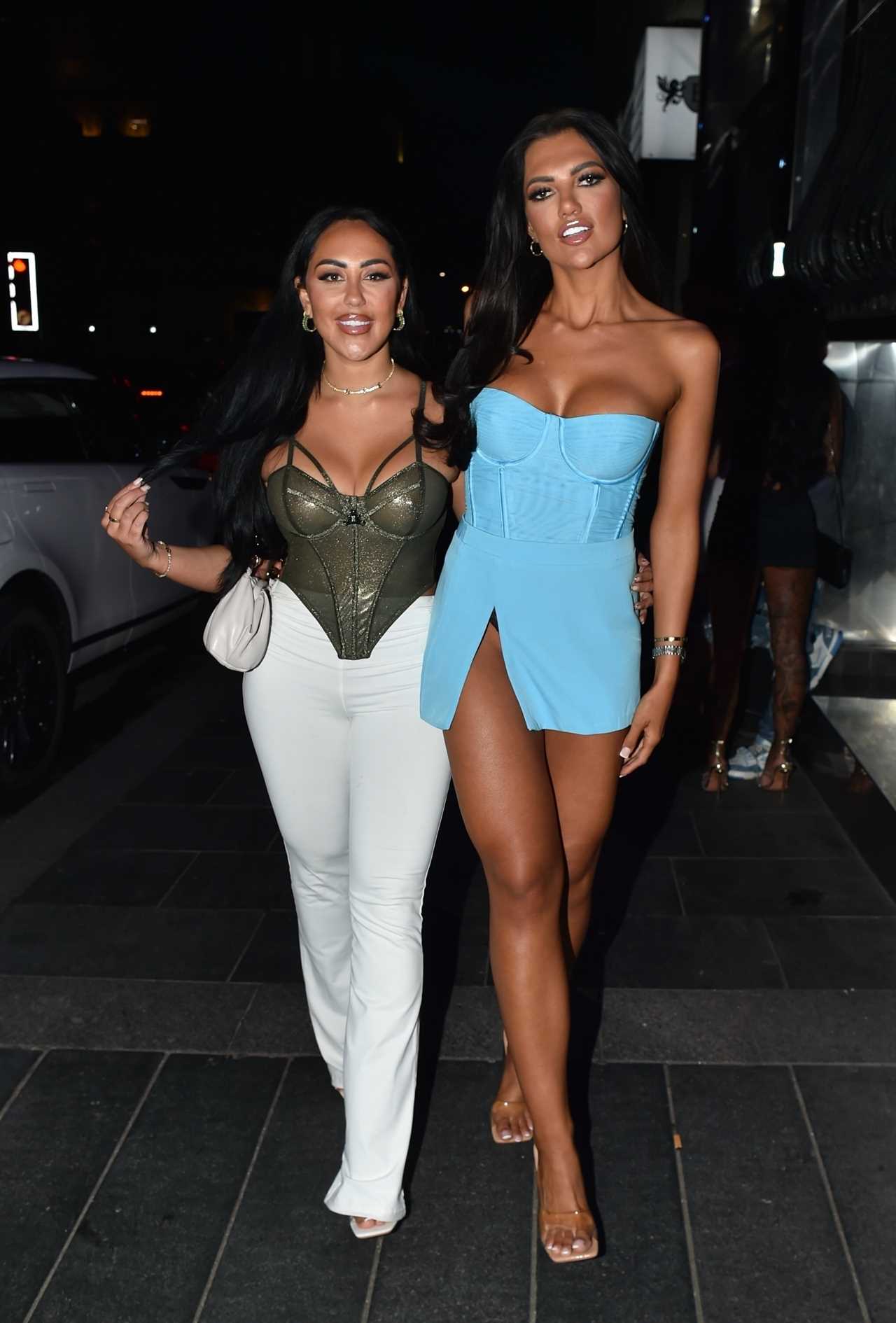 Sophie Kasaei goes braless in see-through corset as she shows off racy outfit on night out