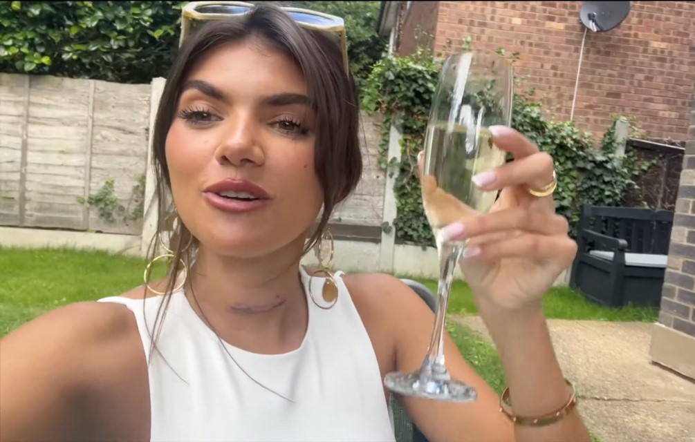 Love Island’s Samie Elishi reveals results of thyroid cancer surgery as she wakes up from operation