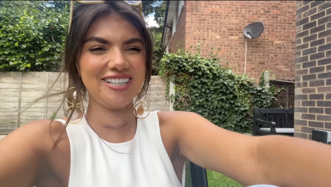 Love Island’s Samie Elishi reveals results of thyroid cancer surgery as she wakes up from operation