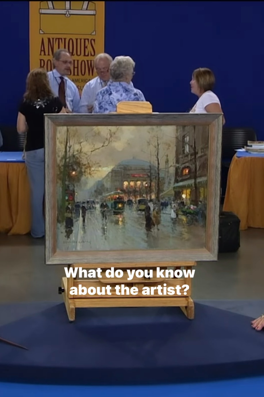 Antiques Roadshow guest breaks down in tears as she learns true value of painting ‘with hole in it’