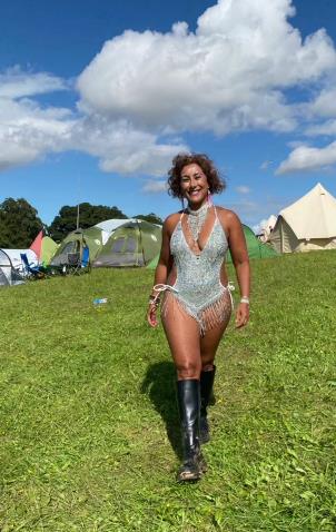 Loose Women’s Saira Khan hits back at cruel troll as she shakes her bum in tiny bodysuit at festival