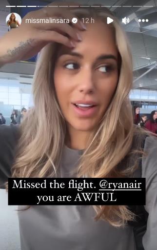 Love Island star left furious as she’s refused entry onto a flight ranting ‘never fly with Ryanair’