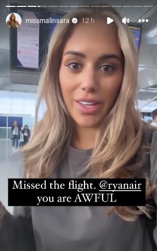 Love Island star left furious as she’s refused entry onto a flight ranting ‘never fly with Ryanair’