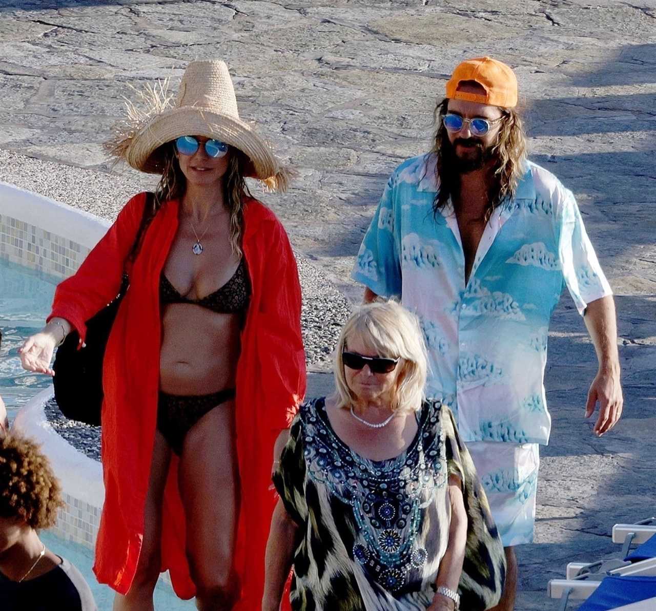 AGT’s Heidi Klum goes topless as husband Tom Kaulitz grabs her butt in NSFW unedited photos on steamy Italian getaway