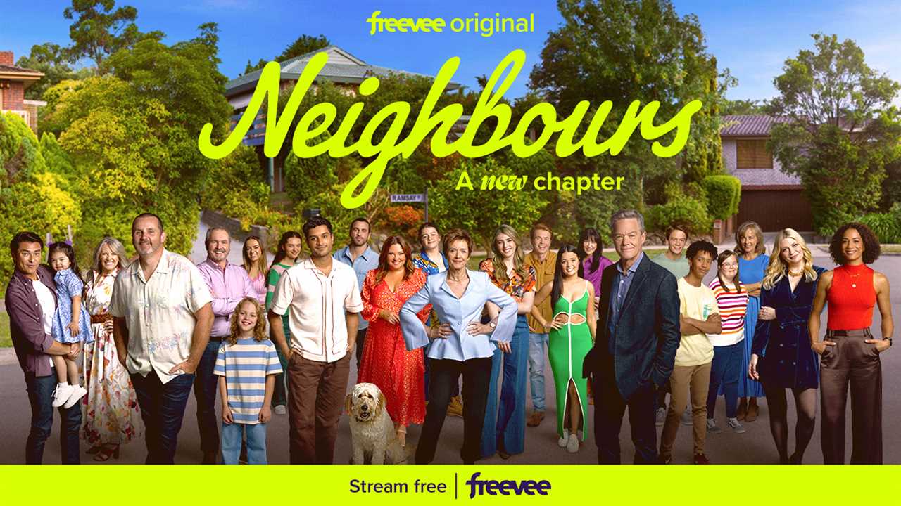 Undated handout image issued by Amazon Freevee of characters from the Australian soap Neighbours which will return to screens on September 18 on Amazon's free ad-supported streaming service, with episodes airing daily from Monday to Thursday in the UK and the US. Issue date: Tuesday August 15, 2023. PA Photo. See PA story SHOWBIZ Neighbours. Photo credit should read: Amazon Freevee/PA Wire NOTE TO EDITORS: This handout photo may only be used in for editorial reporting purposes for the contemporaneous illustration of events, things or the people in the image or facts mentioned in the caption. Reuse of the picture may require further permission from the copyright holder.