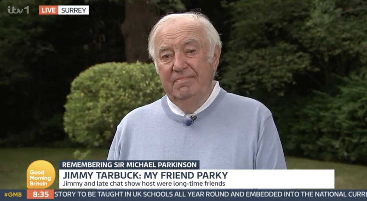 Emotional Jimmy Tarbuck fights back tears as he reveals final time he saw friend Michael Parkinson saying ‘I miss him’