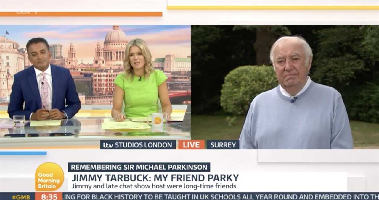 Emotional Jimmy Tarbuck fights back tears as he reveals final time he saw friend Michael Parkinson saying ‘I miss him’