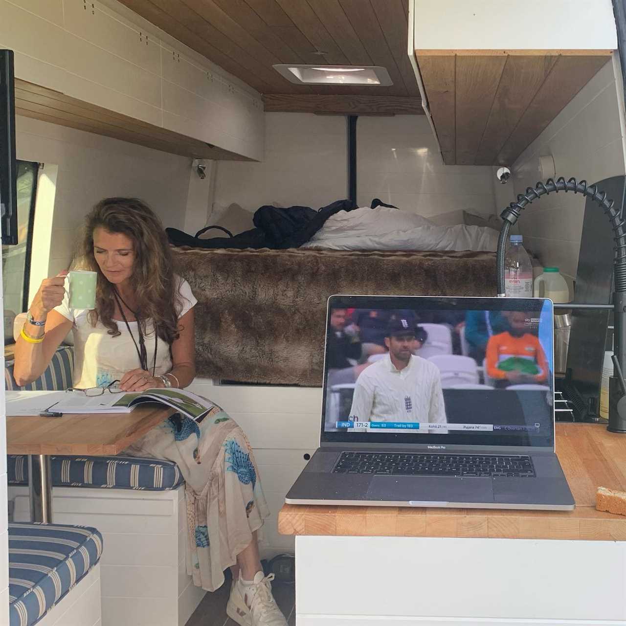 Inside Strictly star Annabel Croft’s cosy campervan that she renovated to travel the UK