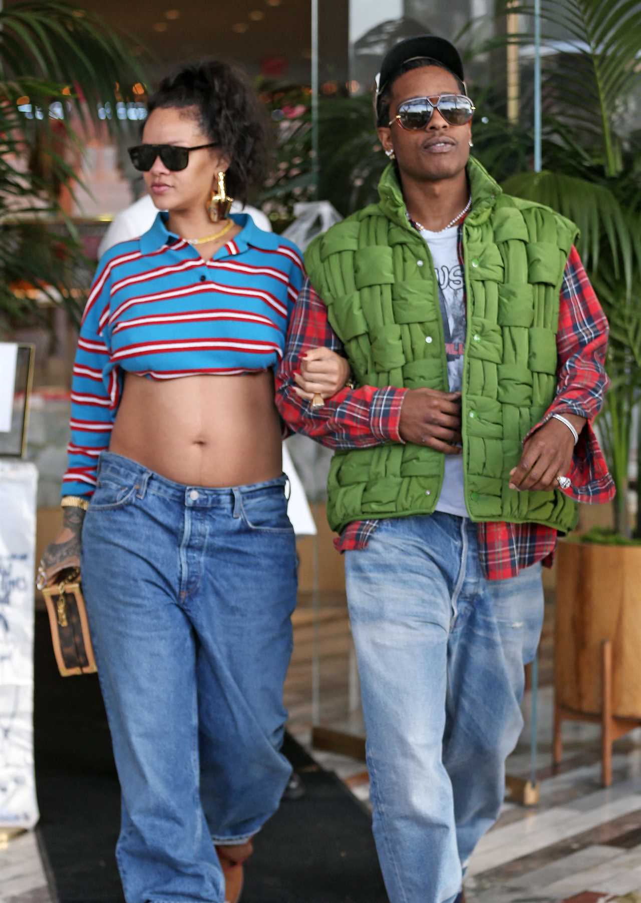 Rihanna’s baby daddy A$AP Rocky spotted flashing massive grin in first outing since singer ‘secretly’ gave birth to son