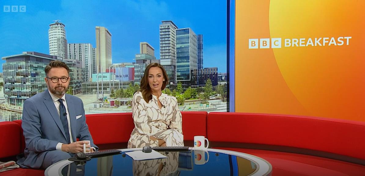 BBC Breakfast fans open-mouthed as they spot Sally Nugent’s slashed dress is ‘held together with safety pins’