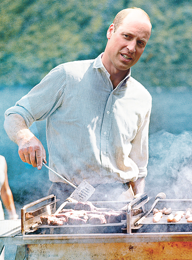 Prince William is becoming king of the grill — like late grandfather Prince Philip