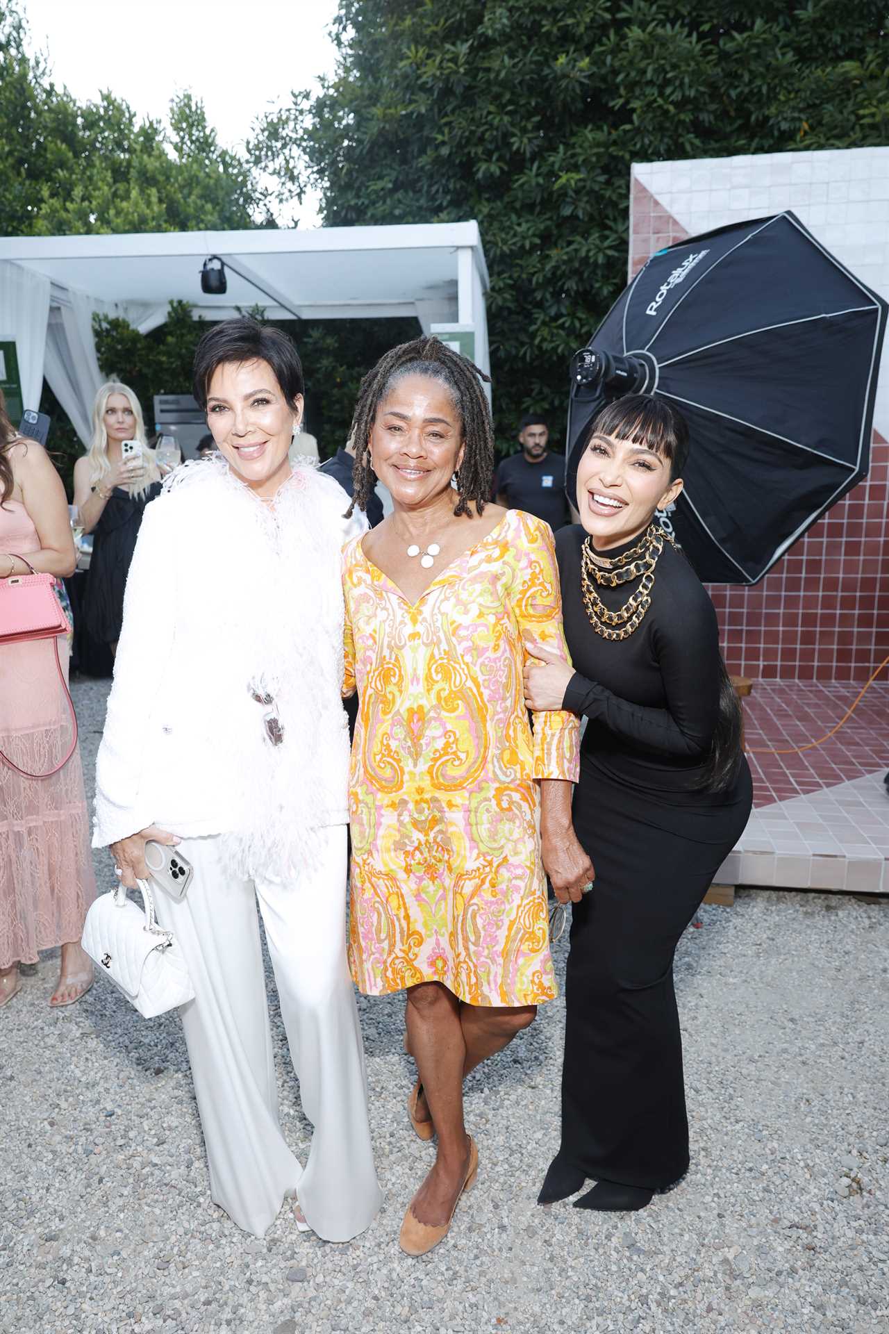 Meghan Markle’s mum Doria Ragland parties with Kris Jenner and Kim Kardashian at glitzy star-studded charity event