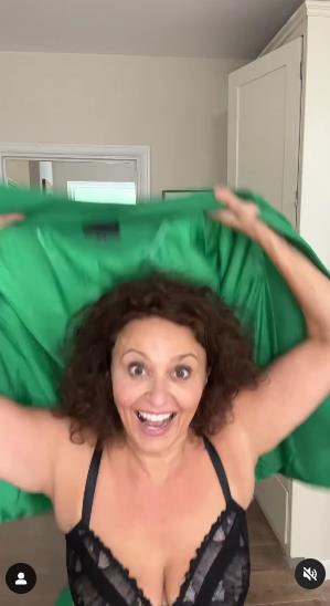 Nadia Sawalha Shows off Black Lace Lingerie Ahead of Loose Women Live Show