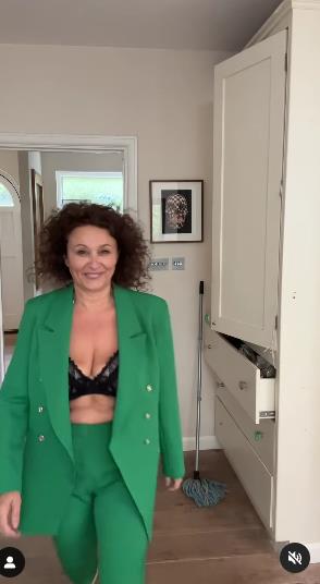 Nadia Sawalha Shows off Black Lace Lingerie Ahead of Loose Women Live Show