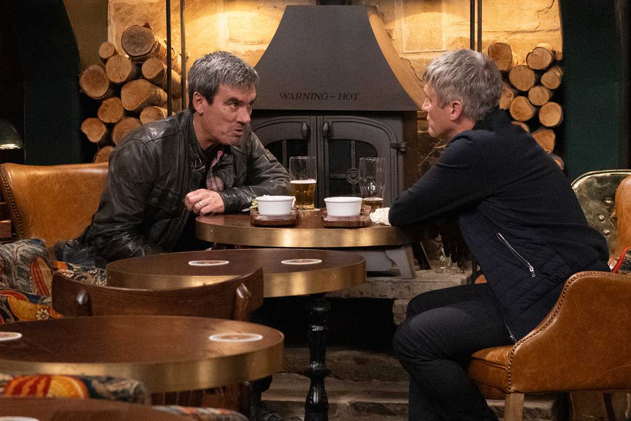 Cain Dingle and Caleb Milligan Hide Huge Secret from Moira and Chas in Emmerdale