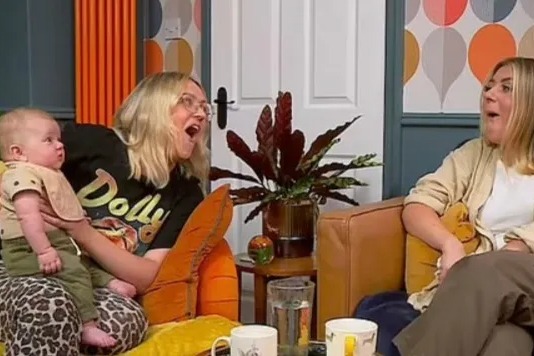 Gogglebox viewers in stitches as Ellie Warner's baby surprises her with a smelly accident