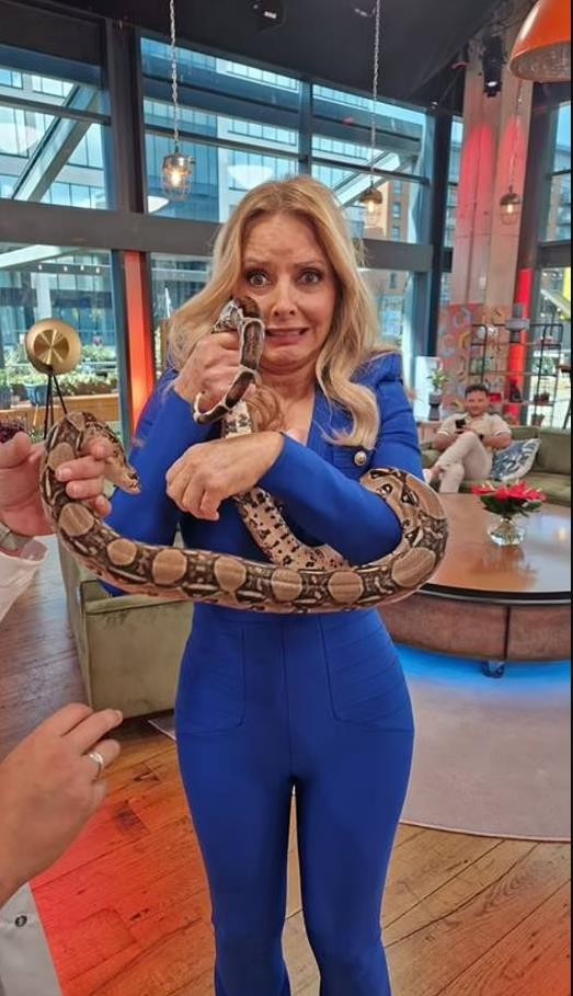 Carol Vorderman Tries Bizarre Beauty Treatment With Snakes and Snails