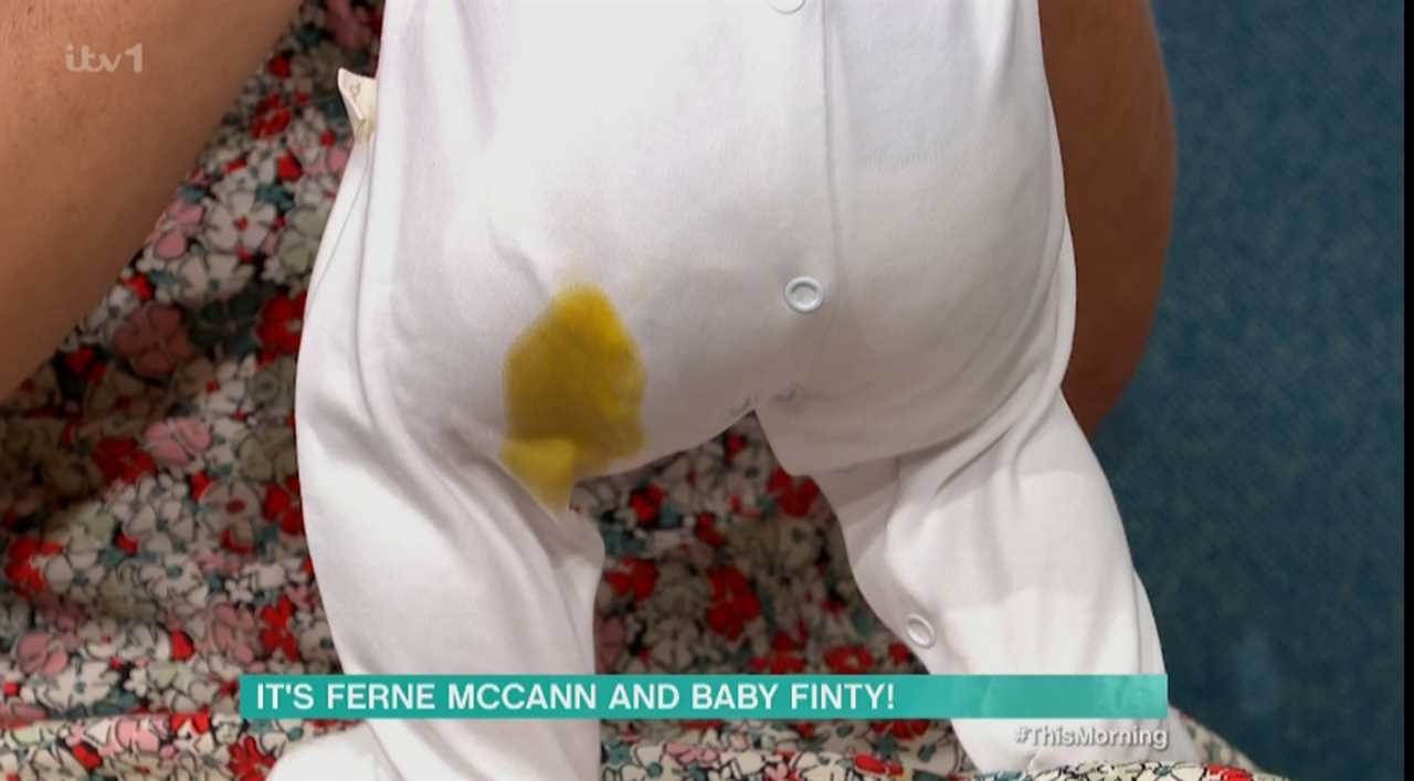 This Morning goes awry as Ferne McCann's baby has a toilet mishap on live TV