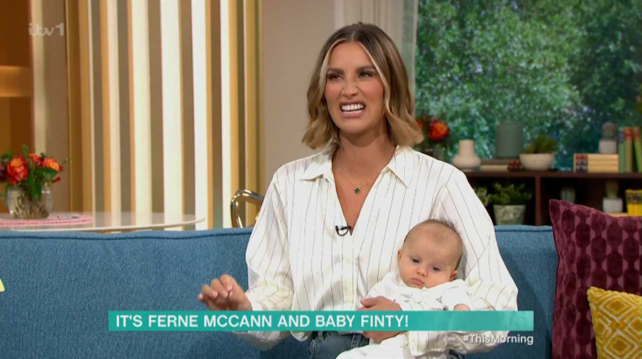 This Morning goes awry as Ferne McCann's baby has a toilet mishap on live TV