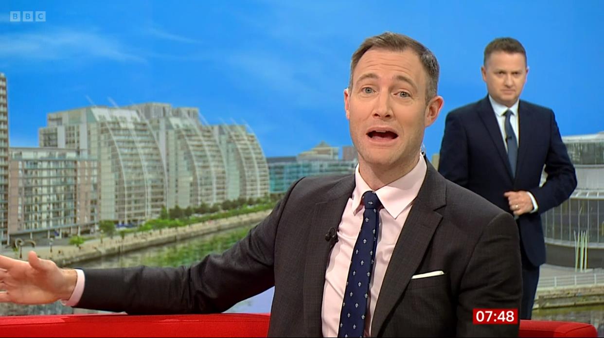 BBC Breakfast blunder as replacement weatherman gatecrashes interview before dashing out of shot