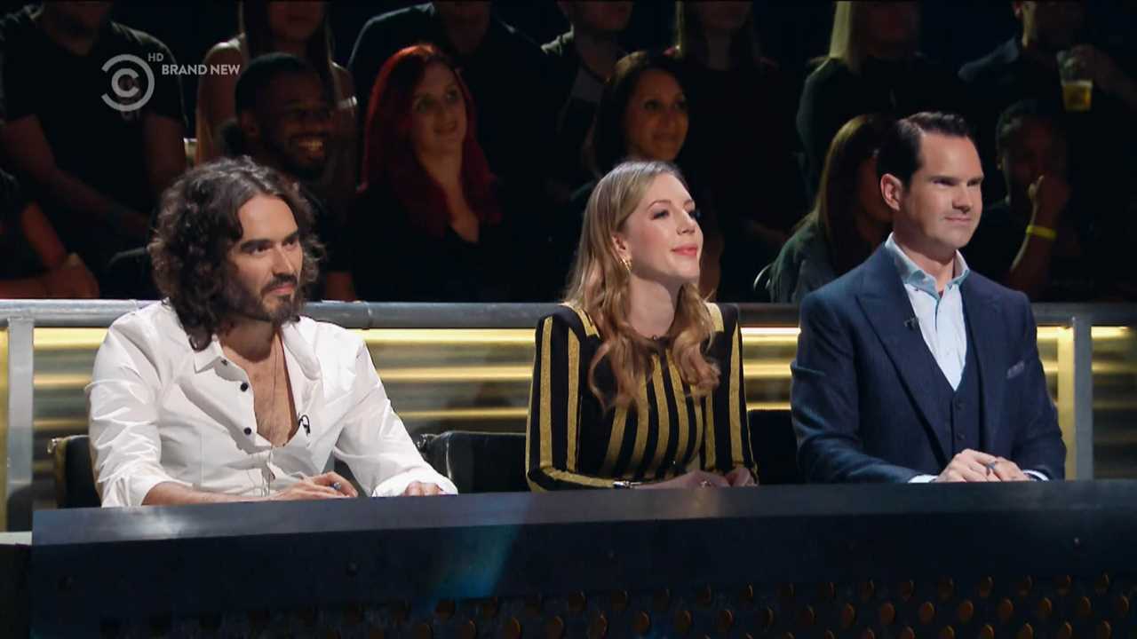 Katherine Ryan Calls Out Russell Brand as Alleged 'Predator' on Comedy Show