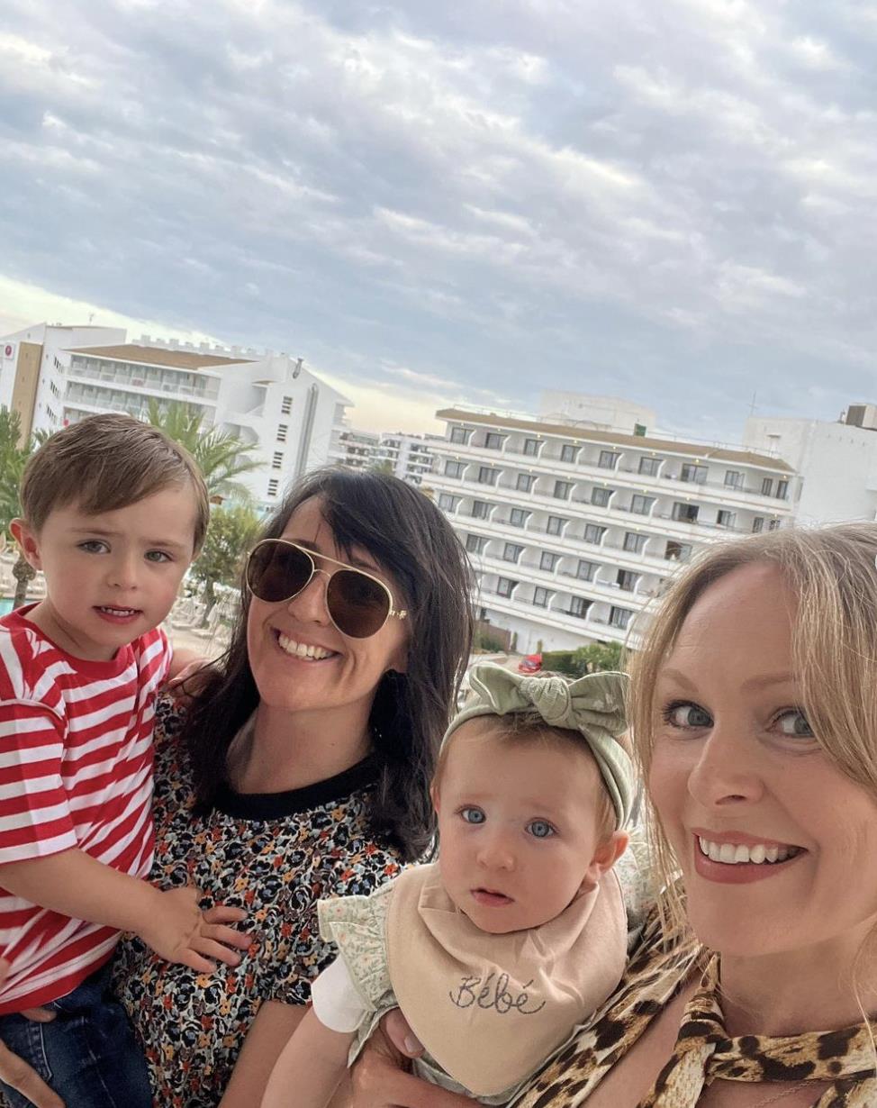 Inside Michelle Hardwick and Kate Brooks' First Family Holiday Abroad