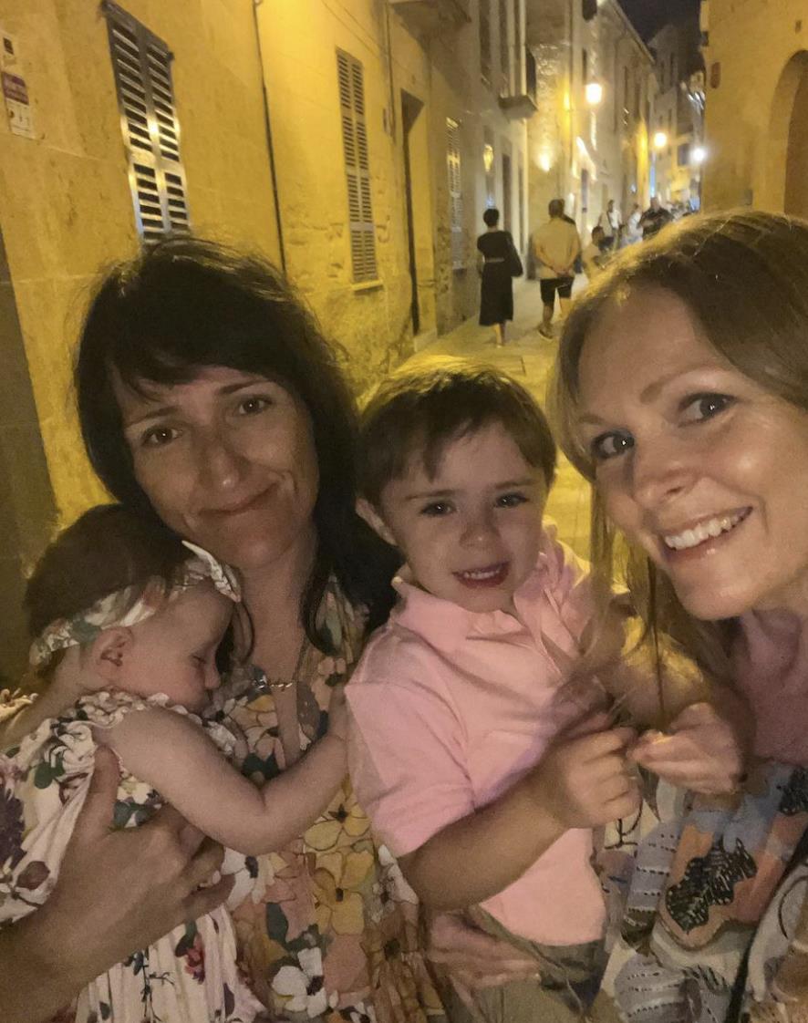 Inside Michelle Hardwick and Kate Brooks' First Family Holiday Abroad