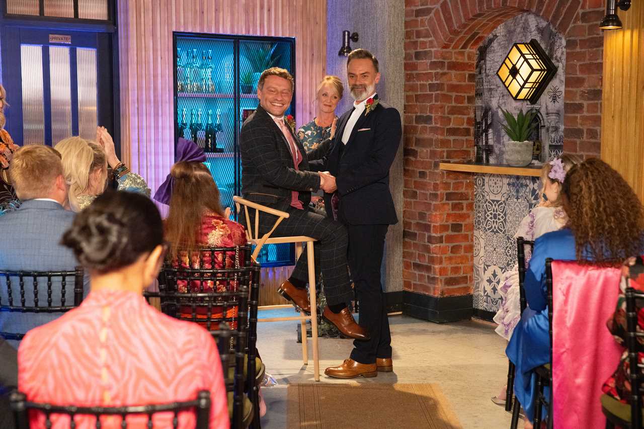 First look at Coronation Street's First Gay Wedding as Billy Mayhew and Paul Foreman Tie the Knot