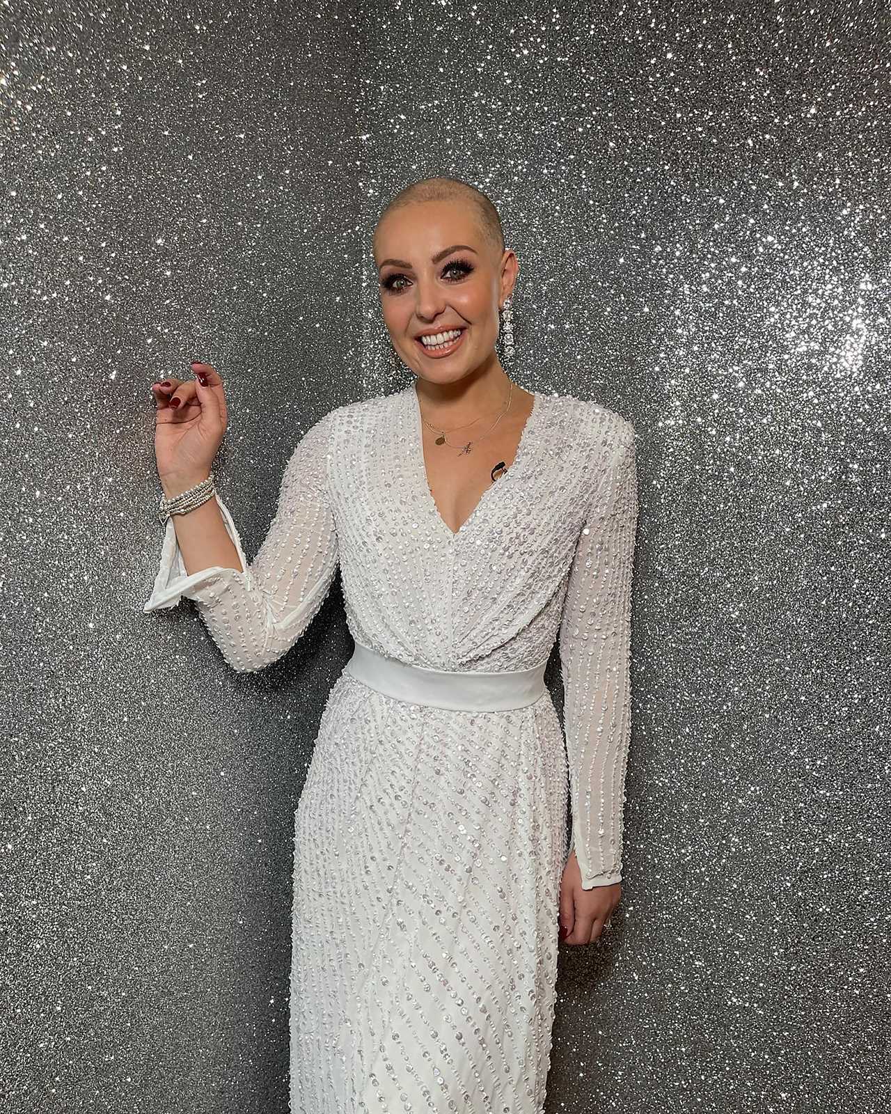 Amy Dowden bravely appears on Strictly with bald head amid cancer battle