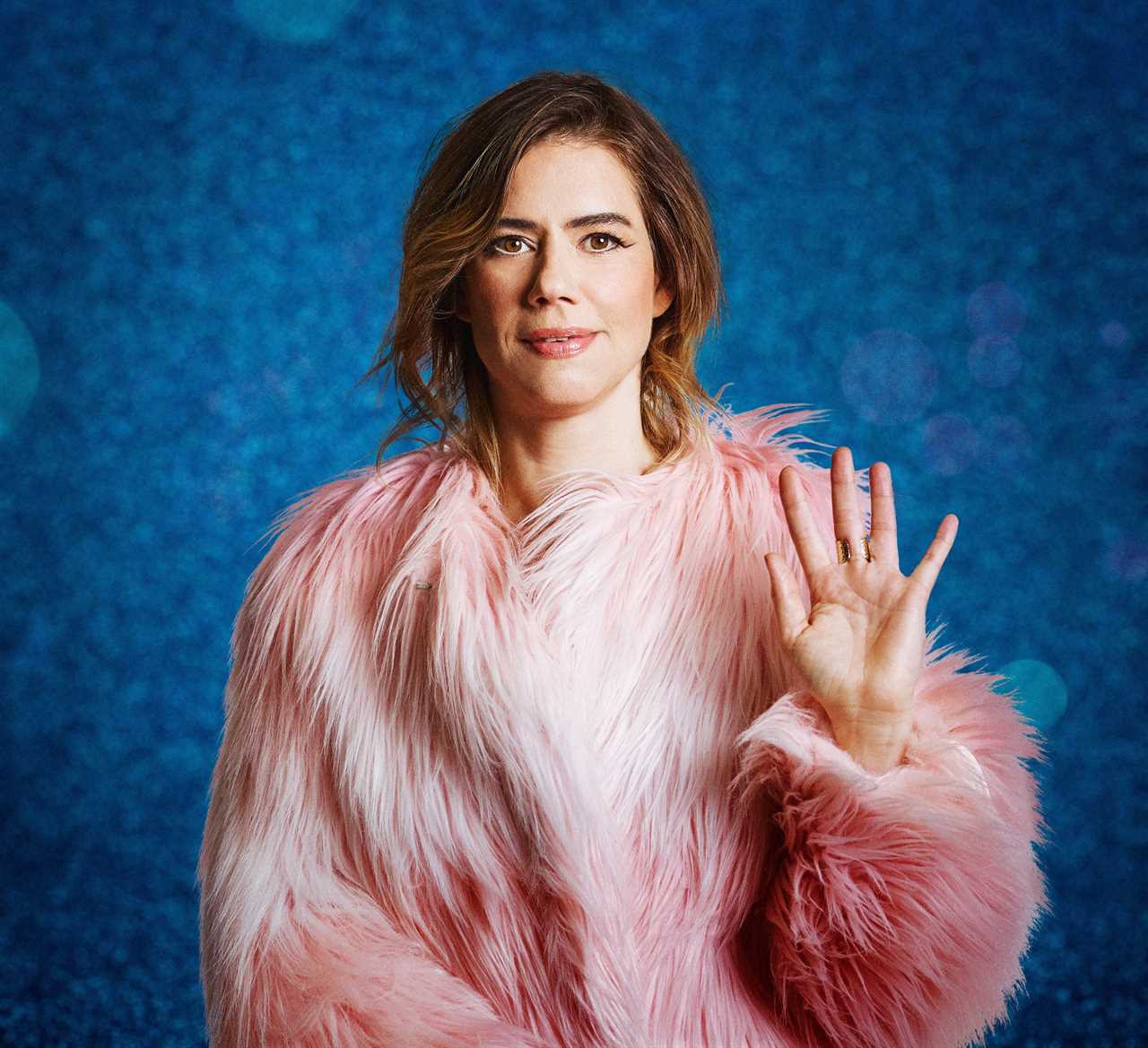 Inside Dancing on Ice Comedian Lou Sanders Colorful Home with Pink Walls, Cute Cats, and a Celeb Pal in Her Kitchen