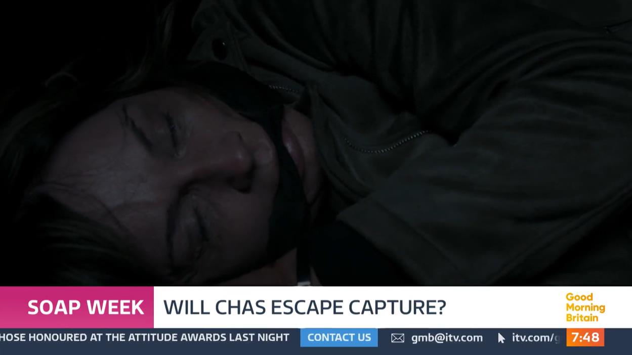 Emmerdale's Chas Dingle's Fate Revealed as She's Bound and Gagged by Evil Harry