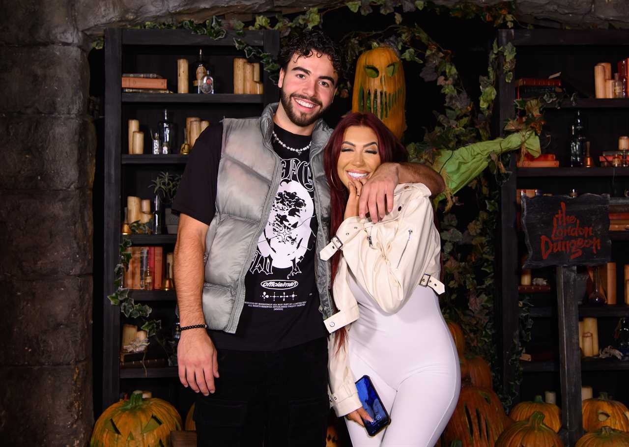 Love Island's Sammy Root and Geordie Shore's Chloe Ferry Spotted Together at Spooky Event