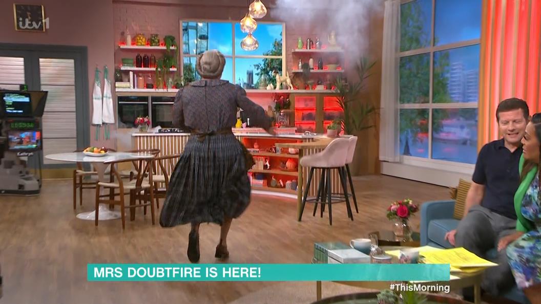 This Morning Studio Evacuated During Hilarious Mrs Doubtfire Skit